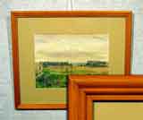 Акварель на бумаге «Поле» 19х26
(рама заказчика, установка, паспарту, окно)
