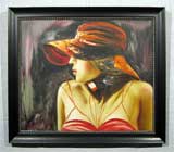 х/м «Мадам в красной шляпе» 52,0х61,8
(рамка деревянная, установка)
