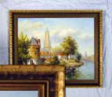 х/м «Городской канал» 49,5х60,5
(рамка, подрамник, натяжка, установка)
