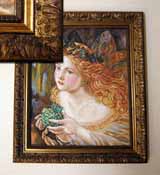 Вышивка «Фея» 40х33,5
(стекло стандарт, оргалит, установка, натяжка, рама)
