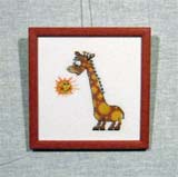 Вышивка «Жираф» 16,5х16,5
рамка деревянная, стекло антибликовое, оргалит, установка в раму, натяжка)
