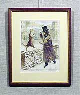 Рисунок «Приятная встреча» 30х24
(рамка деревянная, стекло антибликовое, установка в раму)
