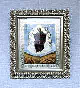 Икона «Спорительница хлебов» 23,8х17,7
(рамка деревянная, деревянный слип к раме, стекло стандартное, оргалит, установка работы в раму)
