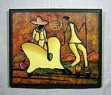 Масло на холсте «Африка» 50,5х61,0
(рамка деревянная, установка работы в раму, подрамник, натяжка на подрамник)
