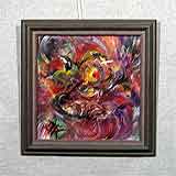 Акварель «Абстракция» 32,5х35,6
(рамка деревянная со слипом, стекло стандартное, задник, установка работы в раму, накатка)
