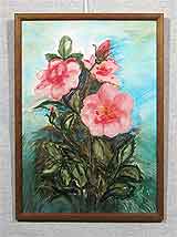 Акварель «Цветы» 28,5х20,0
(рамка деревянная, стекло стандартное, установка работы в раму, задник)
