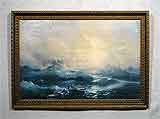 Масло на холсте «Море» 46,8х70,8
(рамка деревянная, установка работы в раму)
